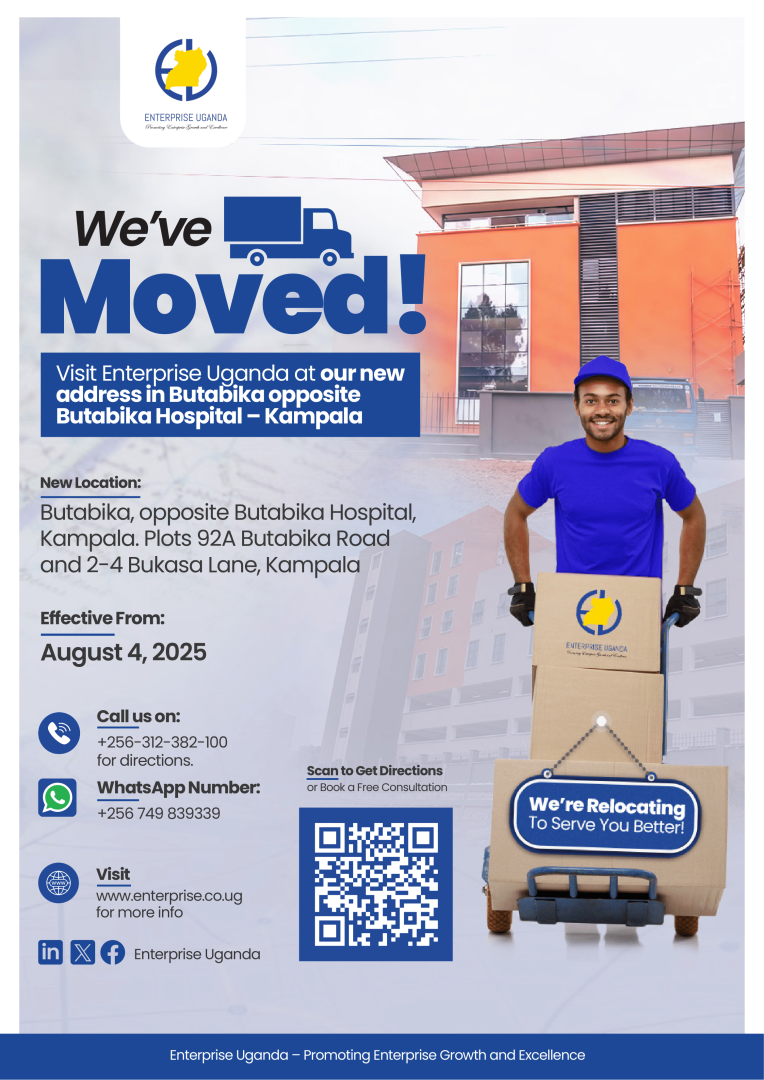 entreprise uganda new office location